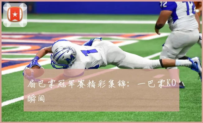 扇巴掌冠军赛精彩集锦：一巴掌KO瞬间